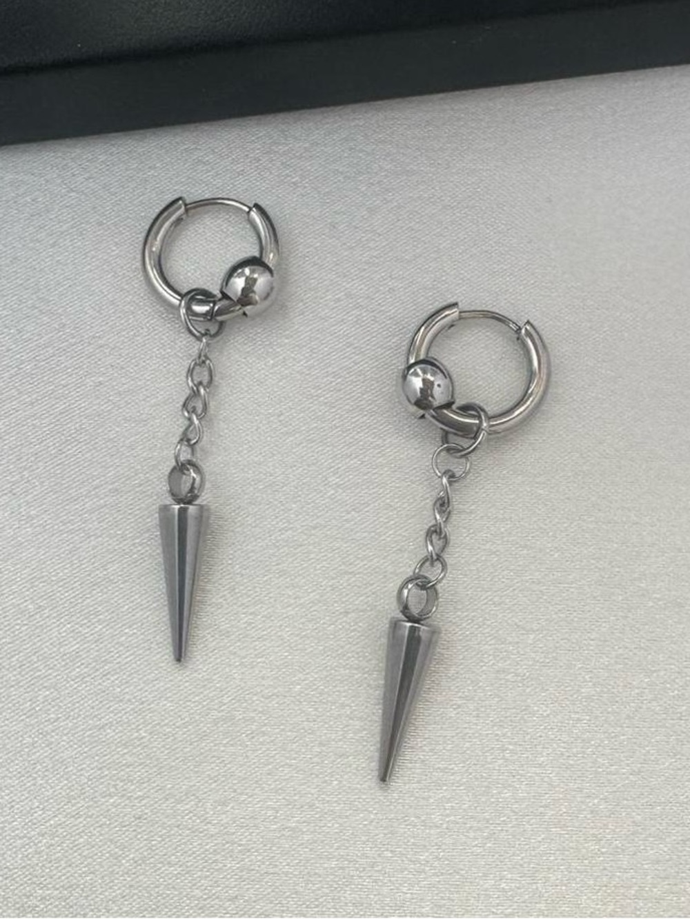 Triangle Cone Dangle Drop Earrings for Men Women Streetwear Punk Unisex Style